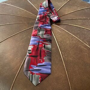 J. Garcia Multicolor Abstract Tie